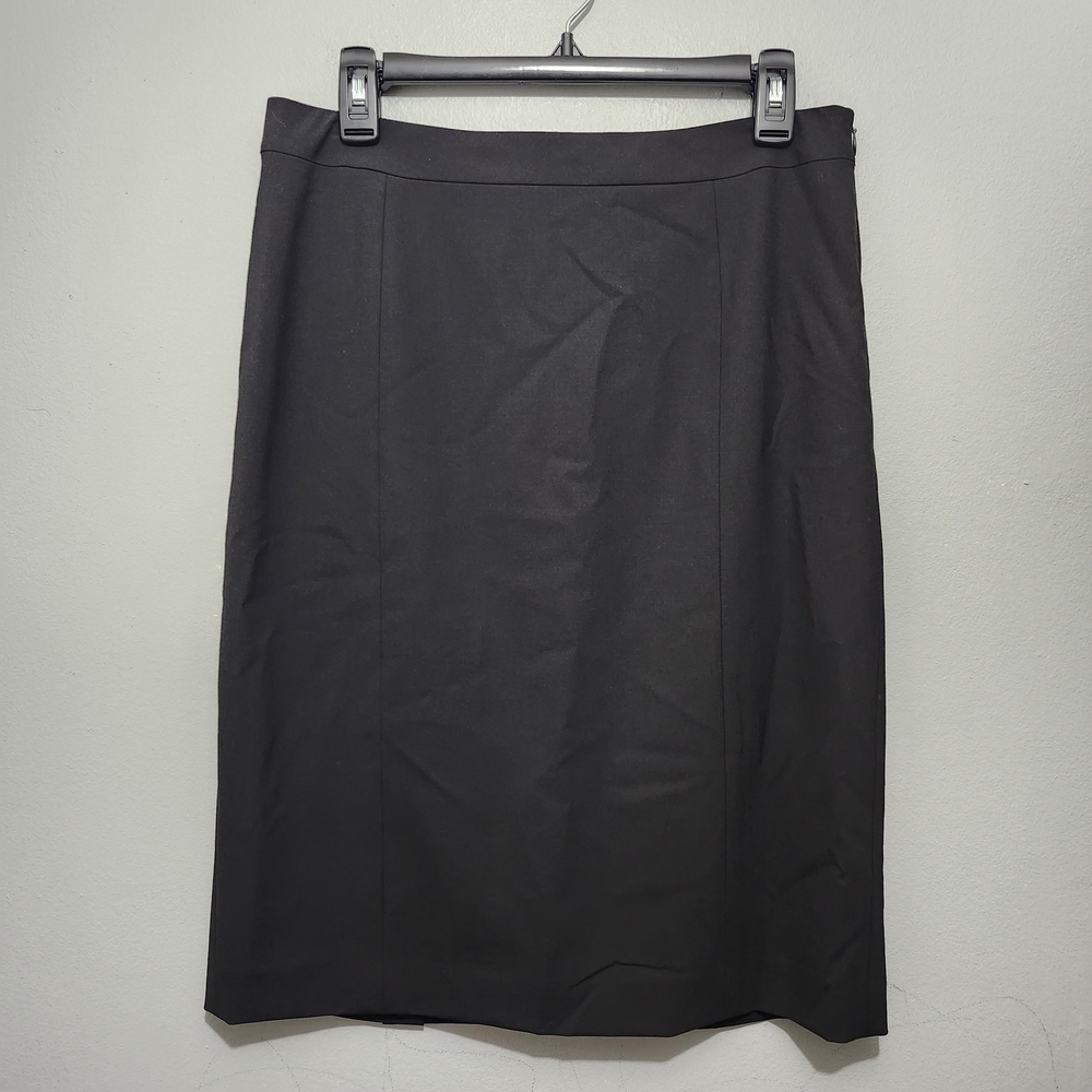Lafayette 148 Classic Black Women's Wool Skirt Size 8 Office